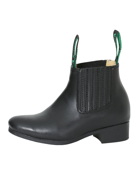 Rodeo - Traditional Charro Boot - Leather Black 215