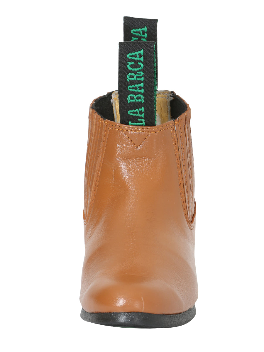 Botín de piel La Barca - Miel 33333