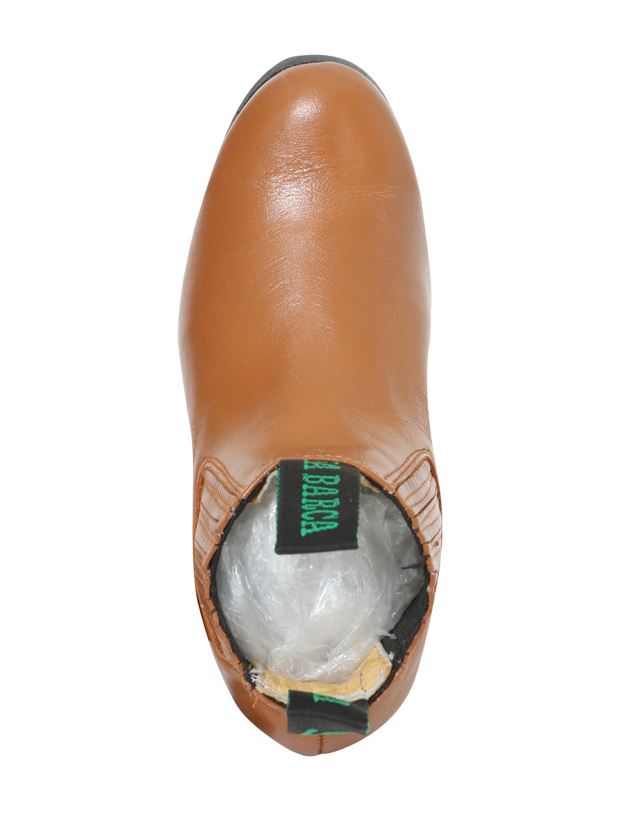 Botín de piel La Barca - Miel 33333