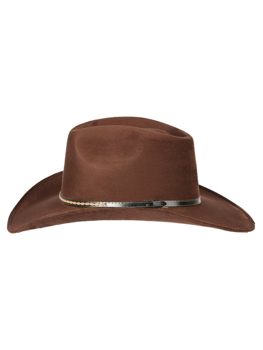 El General Suede Western Hat Dark Brown 44250