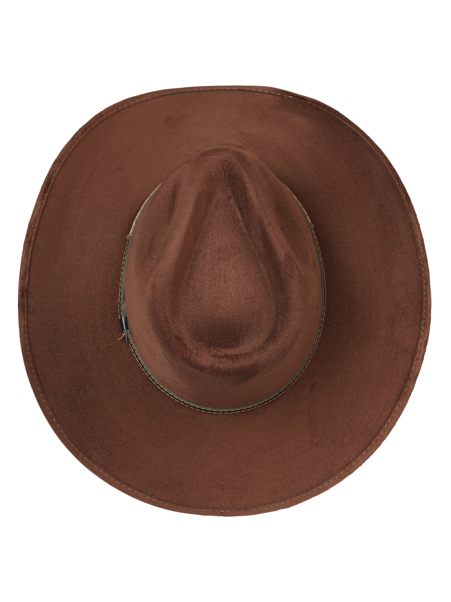 El General Suede Western Hat Dark Brown 44250
