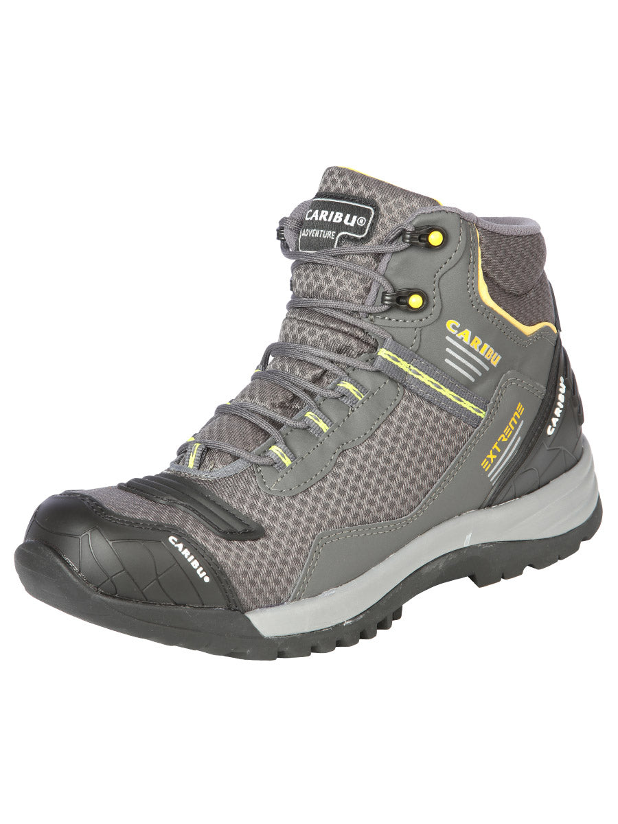 Zapato de trabajo Caribu - Acabado sintético - Gris/Amarillo 44367