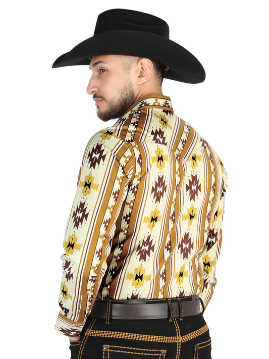 El General - Camisa informal de manga larga - Gris topo 44471