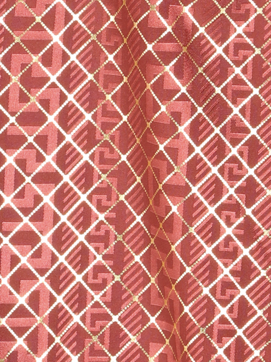 Camisa informal de manga larga color burdeos El General 44552