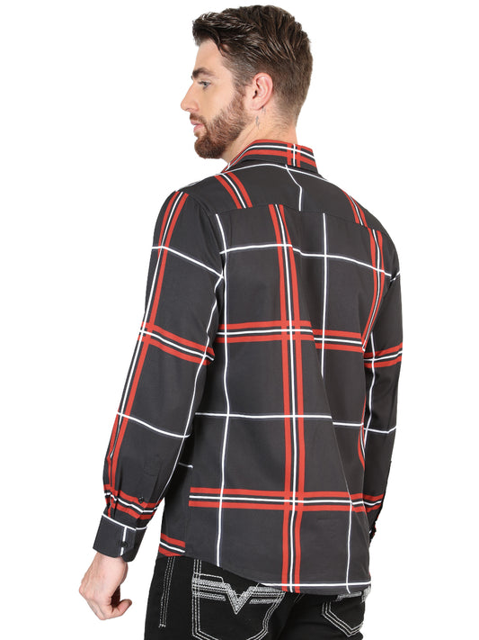 Camisa informal de manga larga negra El General 44605