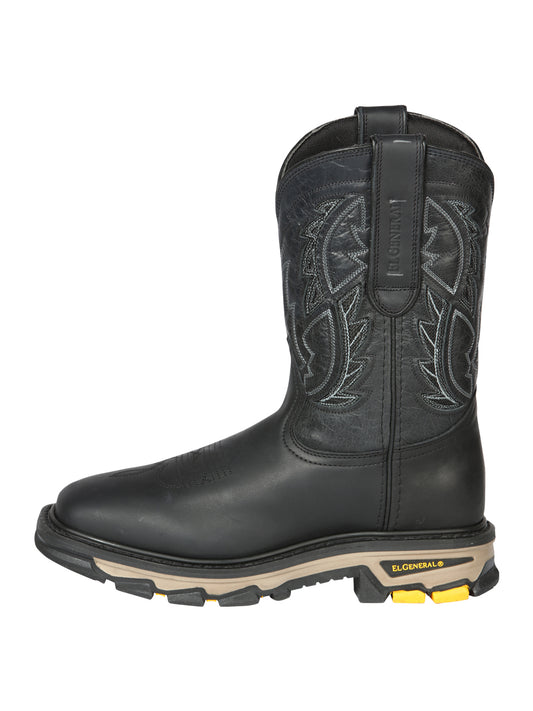 El General Rodeo Work Boot - Crazy Black 44694