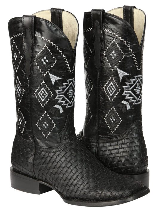 El General Men’s Petatillo Crazy Black Rodeo Boots 44884