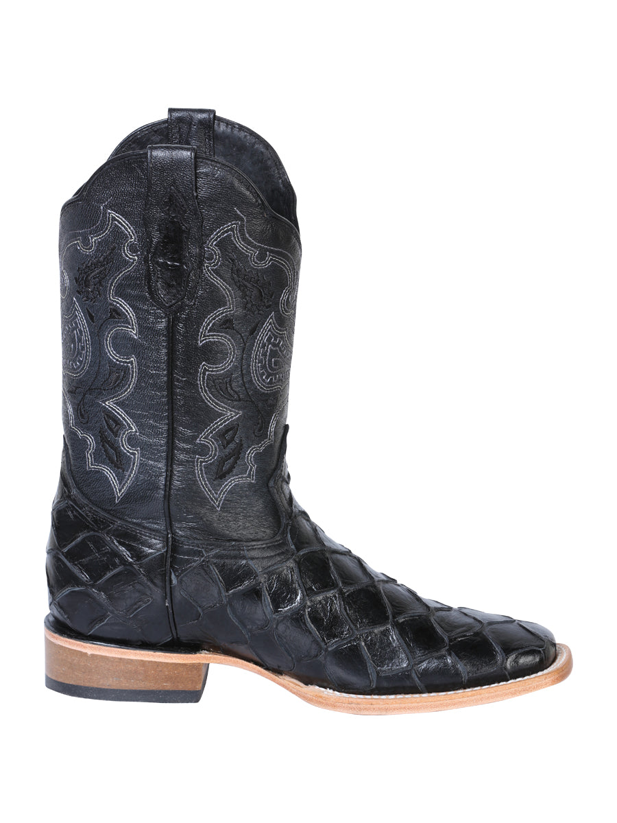 El General Rodeo Boot - Imit Pirarucu - Black 41792