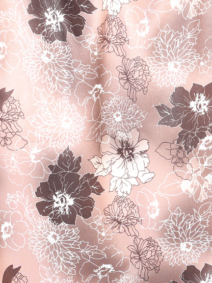 Camisa informal de manga larga marrón claro 43947