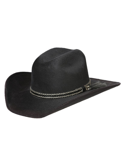 Sombrero vaquero para niños El General Suede Negro 44247