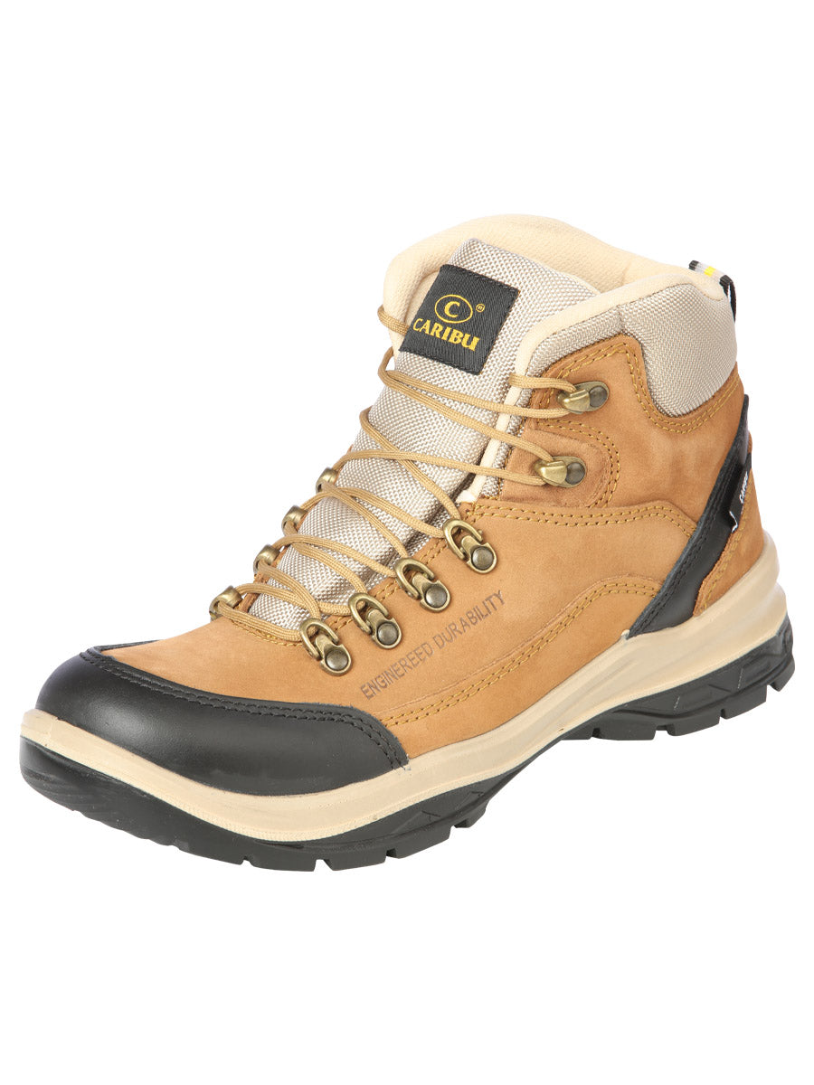 Zapato de trabajo Caribu - Nobuck Marrón Claro 44364