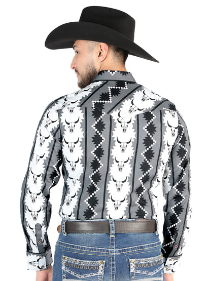 El General - Camisa casual de manga larga - Negro 44491