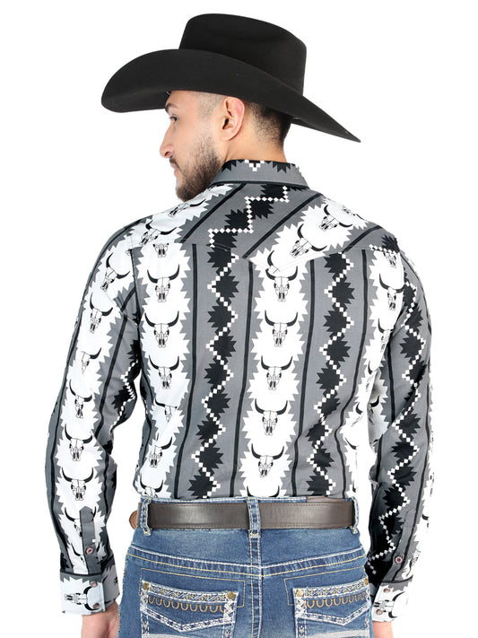 El General - Camisa casual de manga larga - Negro 44491