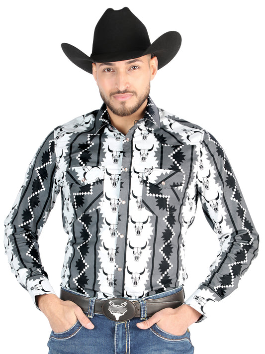 El General - Camisa casual de manga larga - Negro 44491