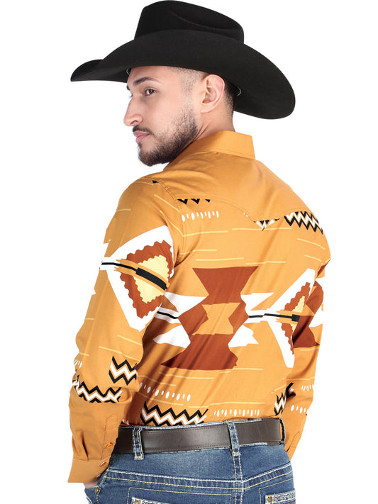 El General - Camisa informal de manga larga - Gris topo 44499