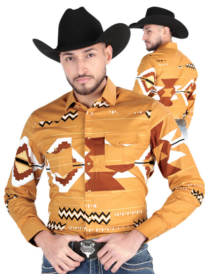 El General - Camisa informal de manga larga - Gris topo 44499